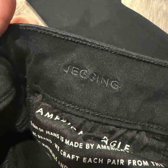 American Eagle Outfitters Black Skinny Jeans 00 short - Picture 4 of 5